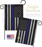 US Blue Stripe - Military Americana Vertical Impressions Decorative Flags HG108382 Made In USA