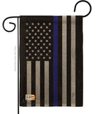 US Blue Stripe - Military Americana Vertical Impressions Decorative Flags HG108382 Made In USA