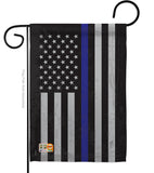 US Blue Stripe - Military Americana Vertical Impressions Decorative Flags HG108382 Made In USA