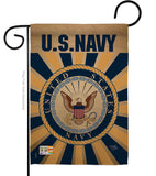 Navy - Military Americana Vertical Impressions Decorative Flags HG108394 Made In USA