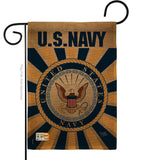 Navy - Military Americana Vertical Impressions Decorative Flags HG108394 Made In USA