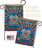 Coast Guard - Military Americana Vertical Impressions Decorative Flags HG108397 Made In USA