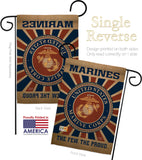 Marine Corps - Military Americana Vertical Impressions Decorative Flags HG108398 Made In USA