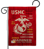 USMC - Military Americana Vertical Impressions Decorative Flags HG108405 Made In USA