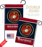 Proud Marine Corps - Military Americana Vertical Impressions Decorative Flags HG108406 Made In USA