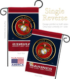 Proud Marine Corps - Military Americana Vertical Impressions Decorative Flags HG108406 Made In USA