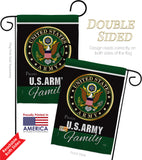 Army Proudly Family - Military Americana Vertical Impressions Decorative Flags HG108410 Made In USA