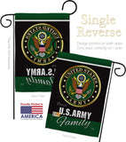 Army Proudly Family - Military Americana Vertical Impressions Decorative Flags HG108410 Made In USA