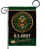 Army Proudly Family - Military Americana Vertical Impressions Decorative Flags HG108410 Made In USA