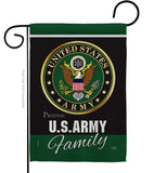 Army Proudly Family - Military Americana Vertical Impressions Decorative Flags HG108410 Made In USA