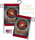 Semper Fi US Marine - Military Americana Vertical Impressions Decorative Flags HG108418 Made In USA