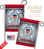 Semper Paratus US Coast Guard - Military Americana Vertical Impressions Decorative Flags HG108419 Made In USA