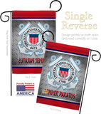 Semper Paratus US Coast Guard - Military Americana Vertical Impressions Decorative Flags HG108419 Made In USA