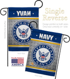 US Navy - Military Americana Vertical Impressions Decorative Flags HG108422 Made In USA