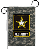 US Army Camoflash - Military Americana Vertical Impressions Decorative Flags HG108423 Made In USA