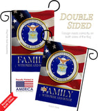 US Air Force Family Honor - Military Americana Vertical Impressions Decorative Flags HG108425 Made In USA