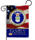 US Air Force Family Honor - Military Americana Vertical Impressions Decorative Flags HG108425