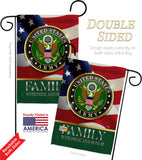 US Army Family Honor - Military Americana Vertical Impressions Decorative Flags HG108427 Made In USA