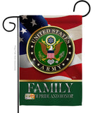 US Army Family Honor - Military Americana Vertical Impressions Decorative Flags HG108427