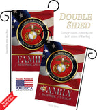 US Marine Family Honor - Military Americana Vertical Impressions Decorative Flags HG108428 Made In USA