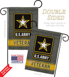 US Army Veteran - Military Americana Vertical Impressions Decorative Flags HG108430 Made In USA