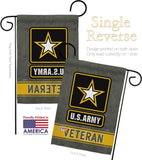 US Army Veteran - Military Americana Vertical Impressions Decorative Flags HG108430 Made In USA