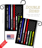 No One Fights Alone - Military Americana Vertical Impressions Decorative Flags HG108431 Made In USA