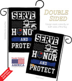 Serve Honor Protect - Military Americana Vertical Impressions Decorative Flags HG108441 Made In USA
