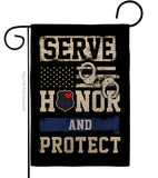 Serve Honor Protect - Military Americana Vertical Impressions Decorative Flags HG108441 Made In USA