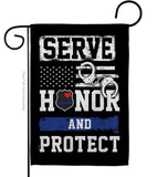 Serve Honor Protect - Military Americana Vertical Impressions Decorative Flags HG108441 Made In USA