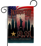 We Will Never Forget - Military Americana Vertical Impressions Decorative Flags HG108443 Made In USA