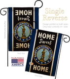 Home Sweet National Guard - Military Americana Vertical Impressions Decorative Flags HG108445 Made In USA