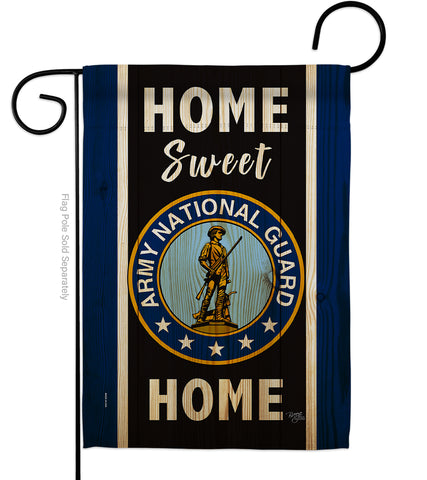 Home Sweet National Guard - Military Americana Vertical Impressions Decorative Flags HG108445 Made In USA