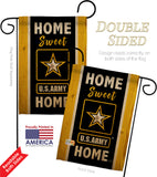 Home Sweet US Army - Military Americana Vertical Impressions Decorative Flags HG108450 Made In USA