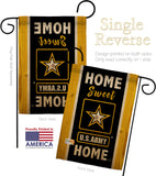 Home Sweet US Army - Military Americana Vertical Impressions Decorative Flags HG108450 Made In USA