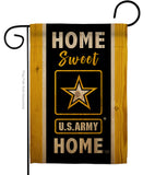 Home Sweet US Army - Military Americana Vertical Impressions Decorative Flags HG108450 Made In USA