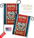 Home Sweet Coast Guard - Military Americana Vertical Impressions Decorative Flags HG108453 Made In USA