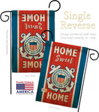 Home Sweet Coast Guard - Military Americana Vertical Impressions Decorative Flags HG108453 Made In USA