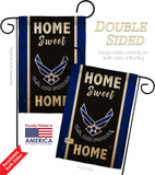 Home Sweet Air Force - Military Americana Vertical Impressions Decorative Flags HG108454 Made In USA