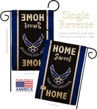 Home Sweet Air Force - Military Americana Vertical Impressions Decorative Flags HG108454 Made In USA