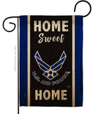 Home Sweet Air Force - Military Americana Vertical Impressions Decorative Flags HG108454 Made In USA