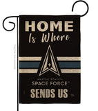 Home is Where Spece Force - Military Americana Vertical Impressions Decorative Flags HG108461 Made In USA