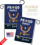 Proud Family Sailor - Military Americana Vertical Impressions Decorative Flags HG108463 Made In USA