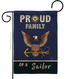 Proud Family Sailor - Military Americana Vertical Impressions Decorative Flags HG108463 Made In USA