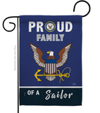 Proud Family Sailor - Military Americana Vertical Impressions Decorative Flags HG108463 Made In USA