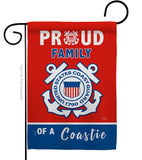Proud Family Coastie - Military Americana Vertical Impressions Decorative Flags HG108465 Made In USA
