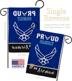 Proud Family Airman - Military Americana Vertical Impressions Decorative Flags HG108466 Made In USA