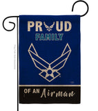 Proud Family Airman - Military Americana Vertical Impressions Decorative Flags HG108466 Made In USA