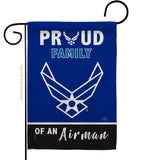 Proud Family Airman - Military Americana Vertical Impressions Decorative Flags HG108466 Made In USA