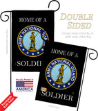 Home of National Guard Soldier - Military Americana Vertical Impressions Decorative Flags HG108468 Made In USA